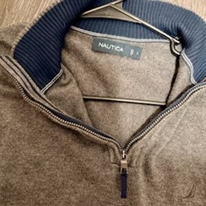 Nautica zip neck sweater